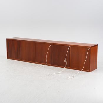 Two 'Avanti' mahogany veneered cupboards, Dux, later part of the 20th Century.