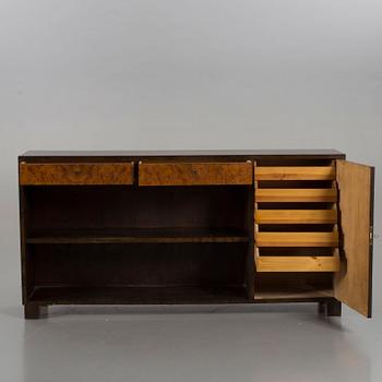 A BOOKSHELF/SIDE BOARD, 1930's.