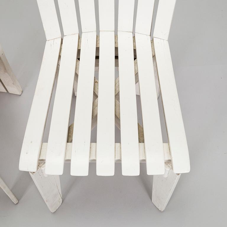 Alvar & Aino Aalto, Tuoleja, 4 kpl, Aurinko-sarja. 1960/70-luku.