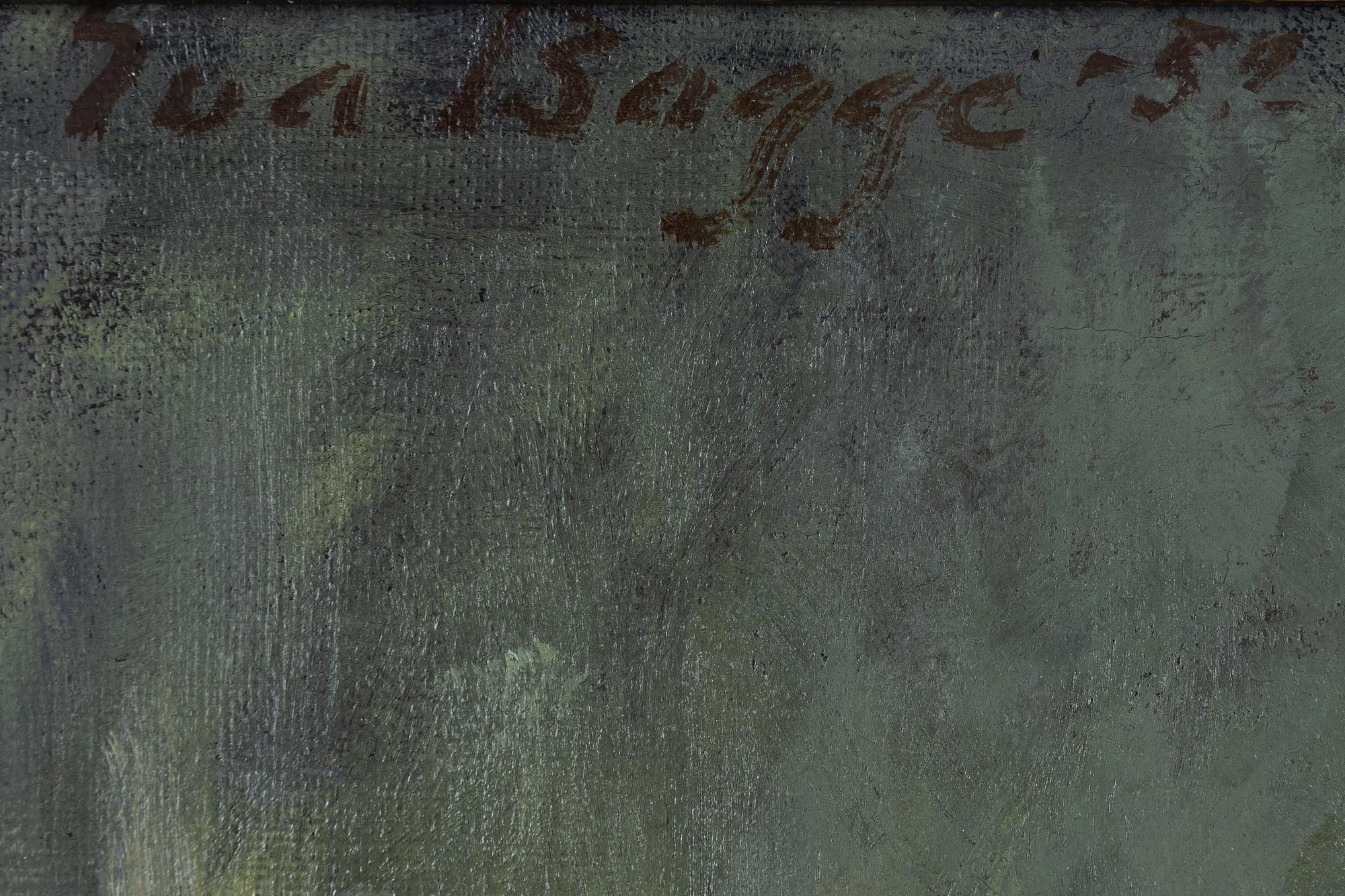 Eva Bagge, oil on canvas, signed and dated 1952.