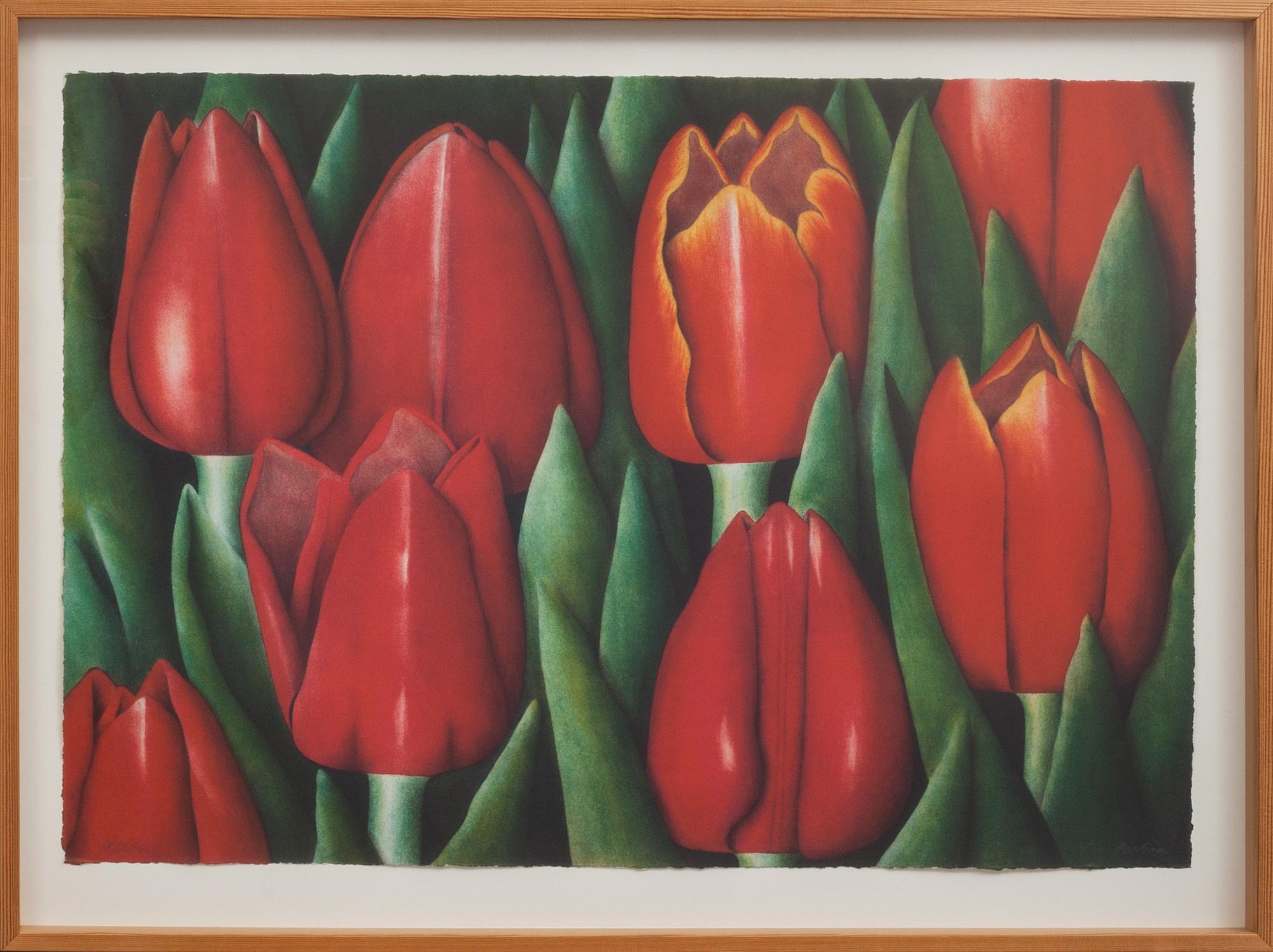 EVA BOSTRÖM, färglitografi. Signerad och numrerad, 18/250.