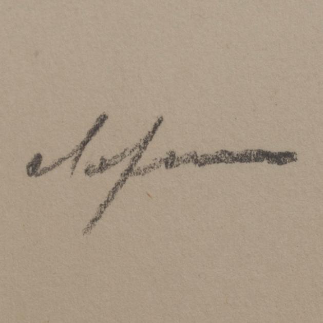 PIERRE OLOFSSON, färglitografi, signerad med dedikation, epreuve   d´artiste.
