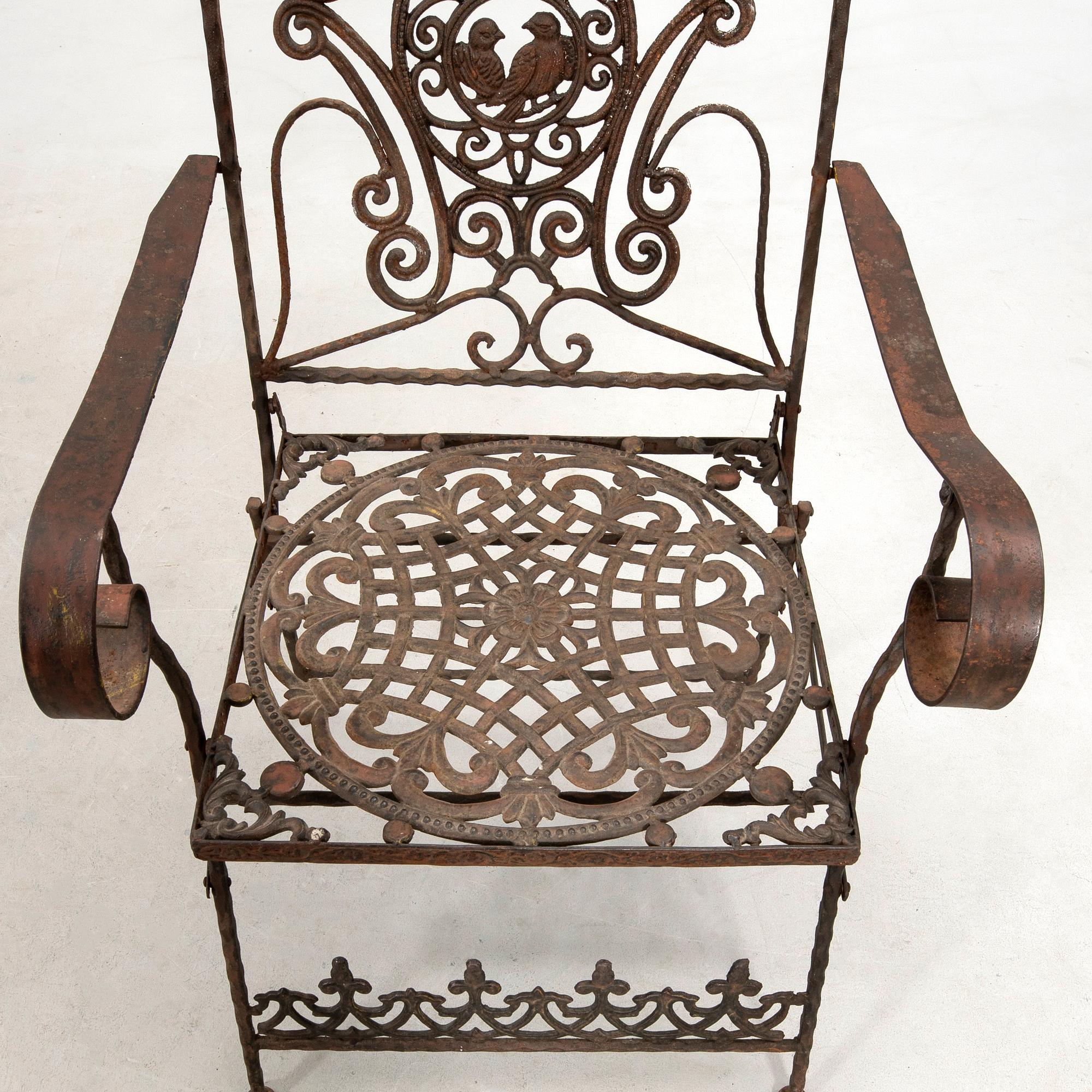 Garden Set, 7 Pieces, 20th Century.