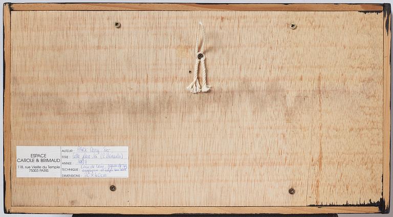 Dong-Soo Park, diptyk, blandteknik och akryl på duk, utförd 1997.