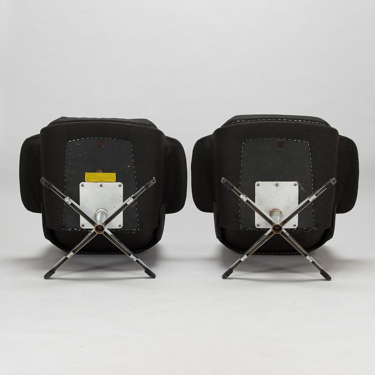 Olli Borg ja Mauri Laatikainen, fåtöljer, ett par, "Rondo", Asko 1960-tal.