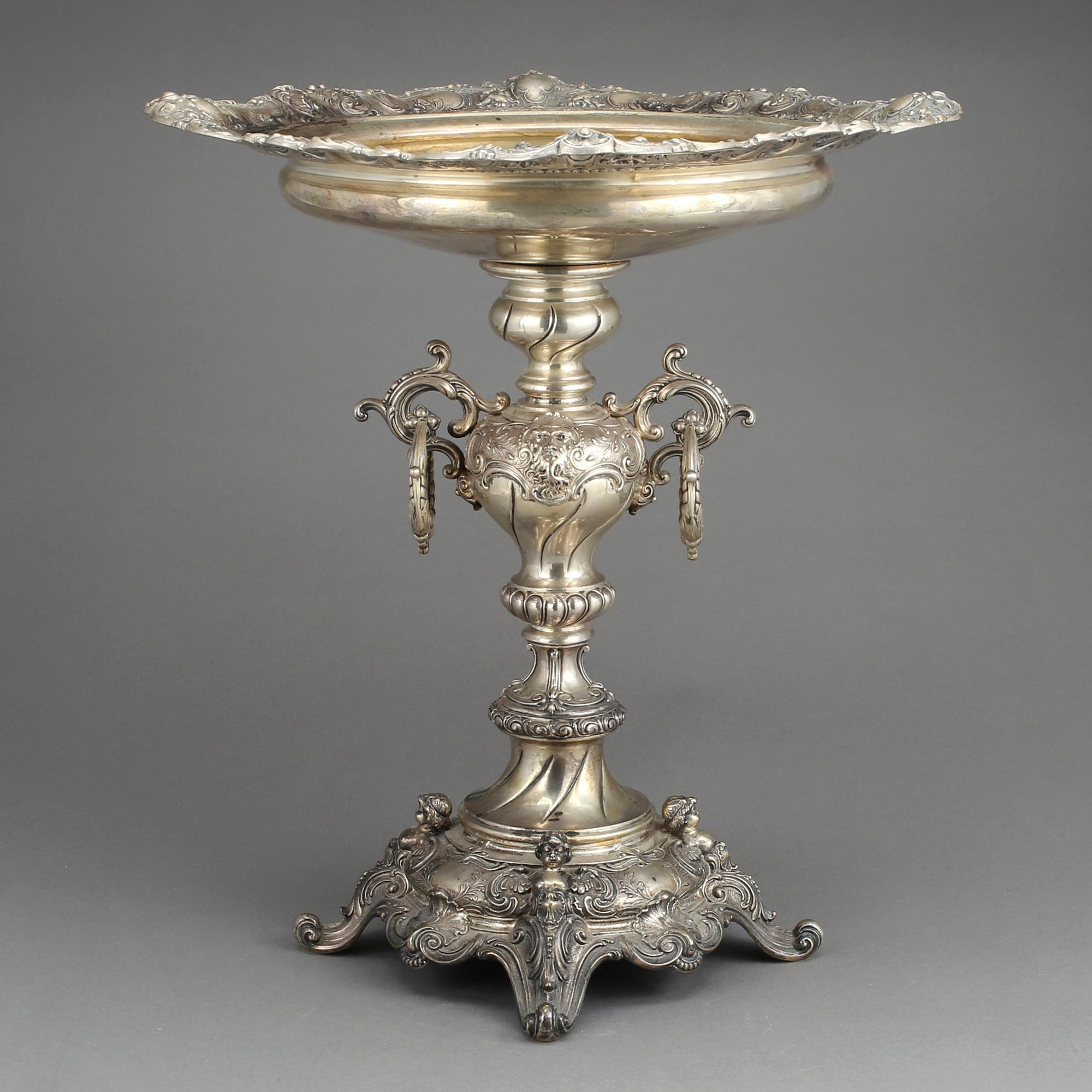 UPPSATSSKÅL, silver, Nyrenässans, B Erlandsson, Kristianstad, 1900.