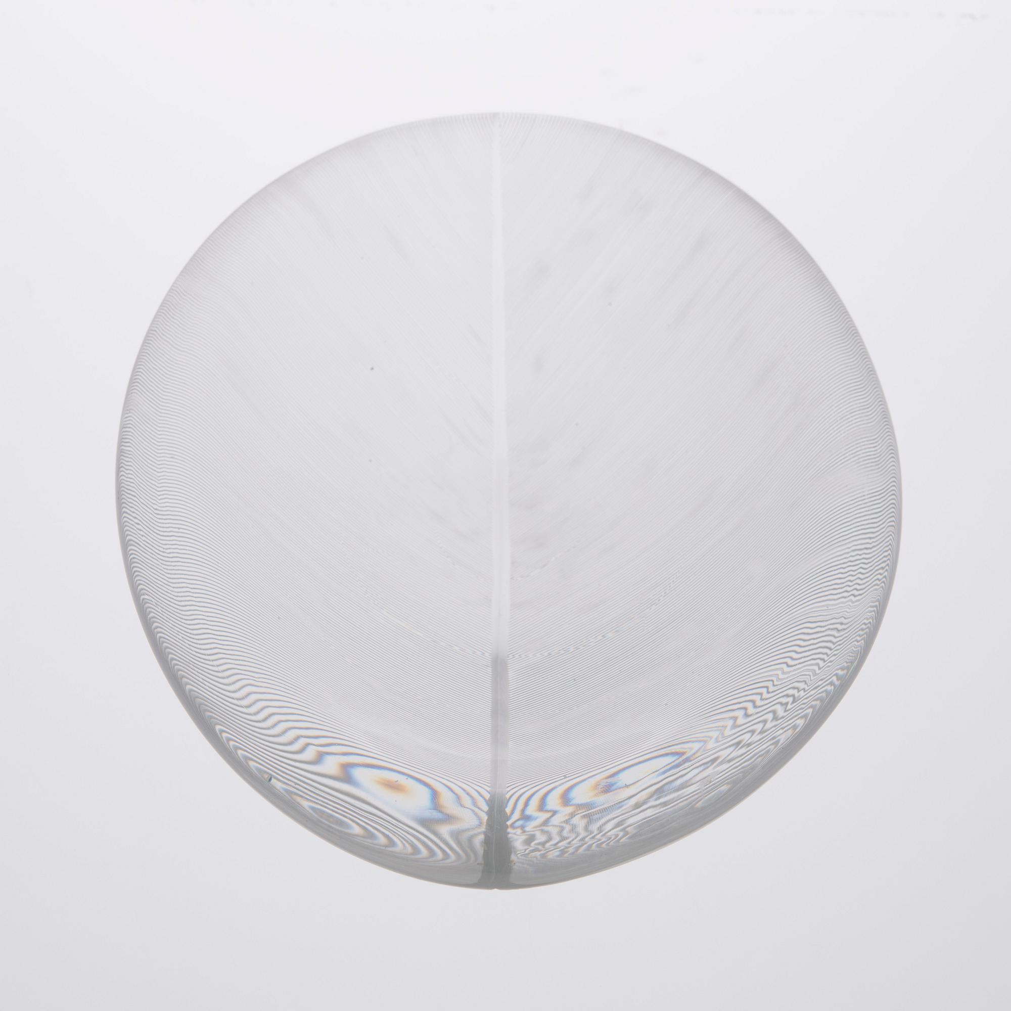 TAPIO WIRKKALA, SKÅL, "Sulka" (Fjäder), signerad Tapio Wirkkala, Iittala.