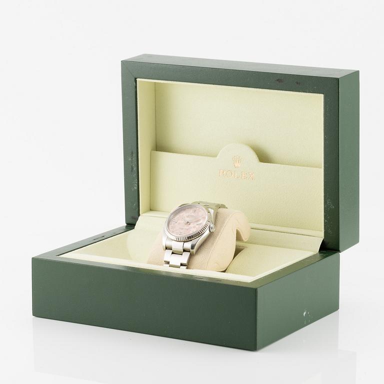 Rolex, Oyster Perpetual, Datejust, "Floral Dial", wristwatch, 36 mm.