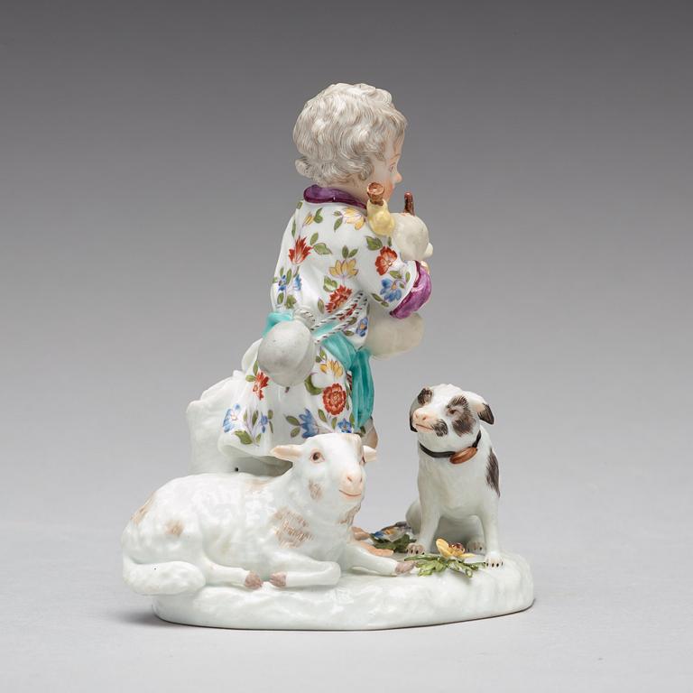FIGURIN, porslin. Frankenthal, Tyskland, 1700-tal.