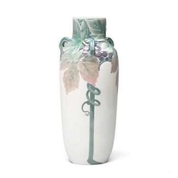 29. A Karl and Waldemar Lindström Art Nouveau porcealin vase, Rörstrand, Sweden ca 1900.