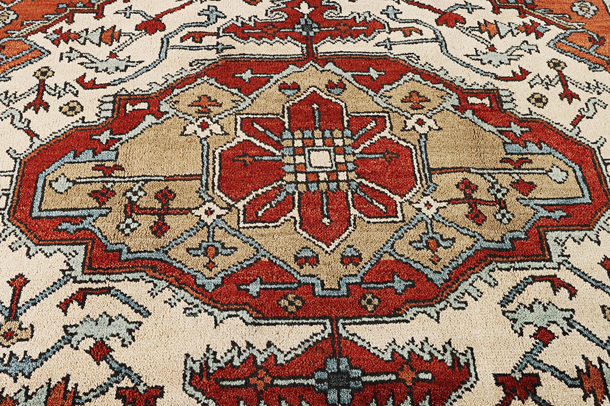 An oriental carpet, c. 296 x 238 cm.