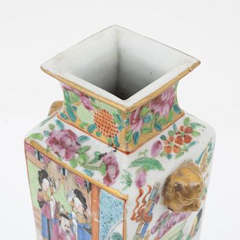 A Canton famille rose Vase, 19th Century.