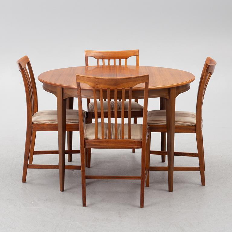 Svante Skogh, matgrupp, 5 delar, "Vindö", Balders snickeri, Vaggeryd, 1900-talets andra hälft.