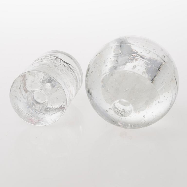 TIMO SARPANEVA, A set of six glass candleholders of the Arkipelago-series for Iittala.