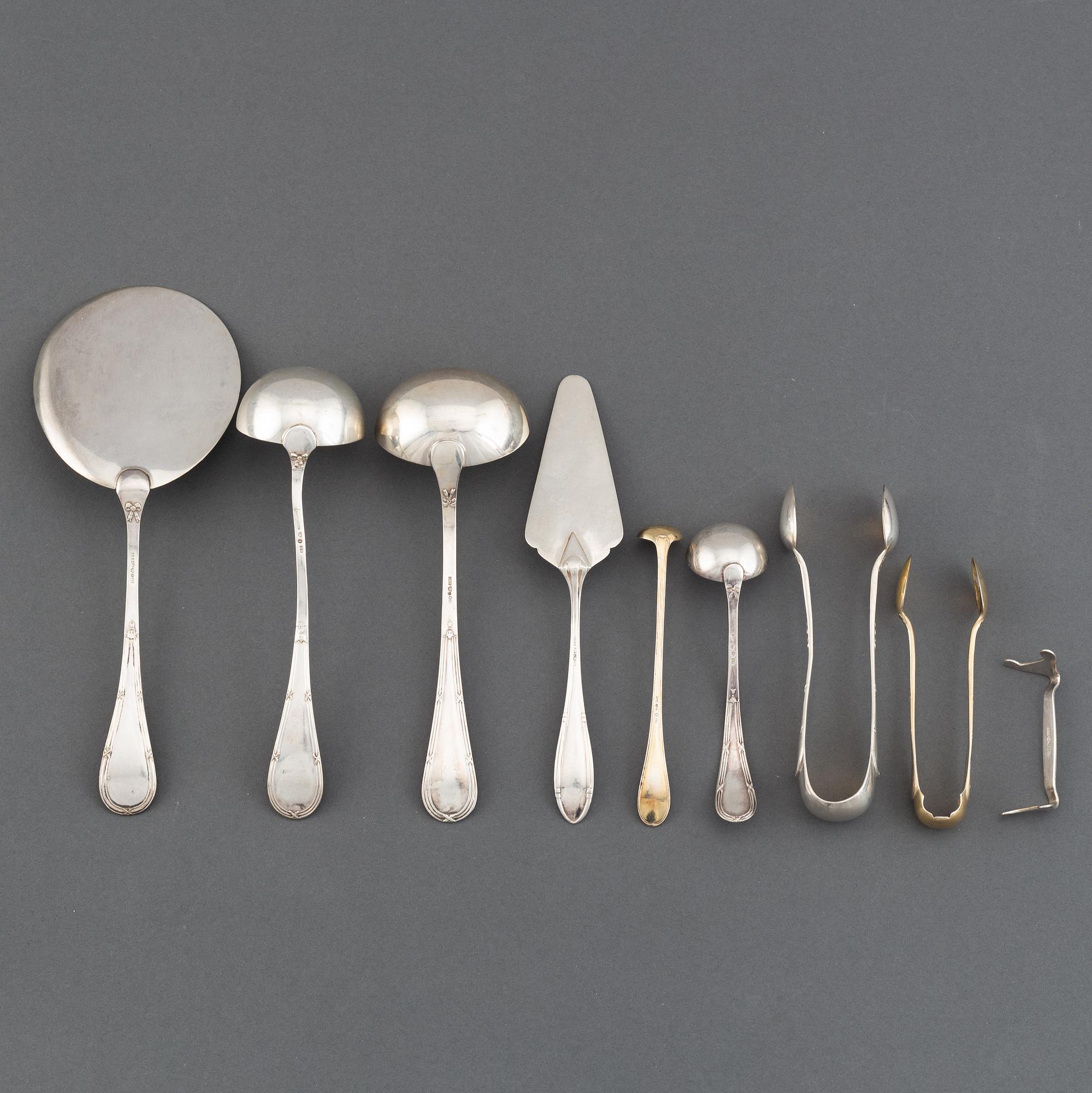 A Swedish silver cutlery service, model 'Rosen', incl CG Hallberg, K Anderson, Stockholm. (272 pieces).