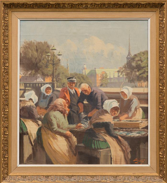 oil on canvas, signed.