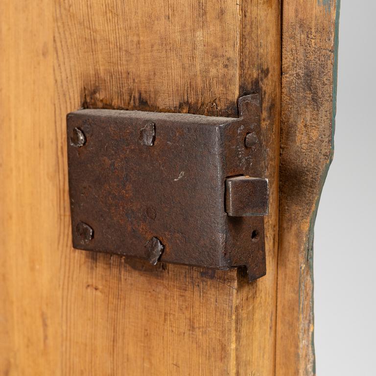 A Dalecarlian polychrome painted cabinet, dated 1798.