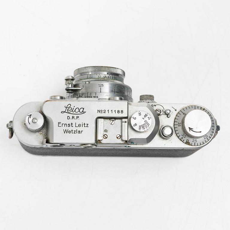 Camera, Leica, Ernst Leitz Wetzlar, before 1945, Germany.