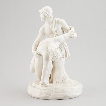A parian ware sculpture after the Pasquino Group, around year 1900.