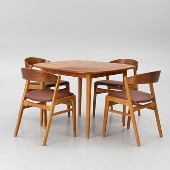 Matbord med 4 stolar, 1950/60-tal.