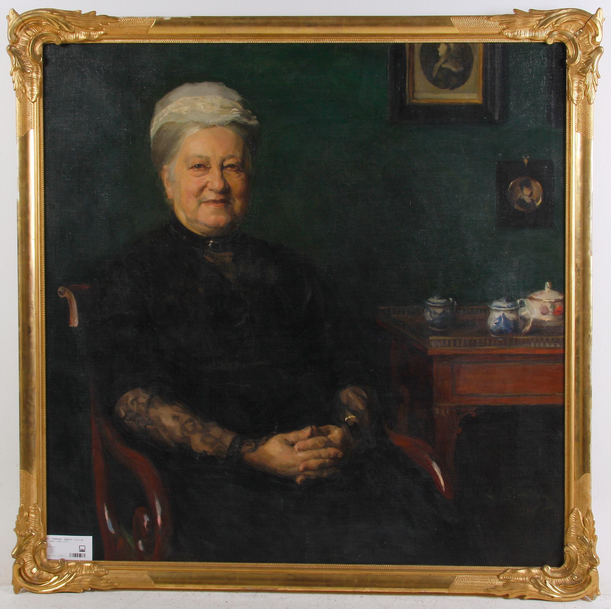 STENBERG, EMERIK. Olja på duk, sign o dat 1911.