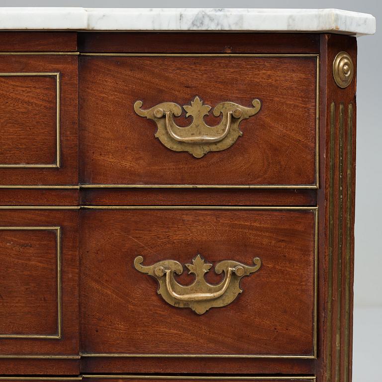 A Gustavian late 18th century commode by Fredrich Iwersson (master in Stockholm 1780-1801).