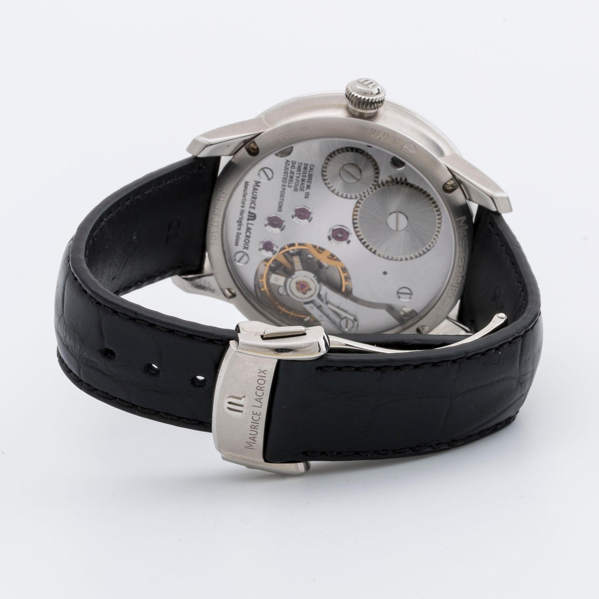 MAURICE LACROIX wristwatch steel Masterpiece Square Whell "Cube" 42 m Limited edition 78/88.