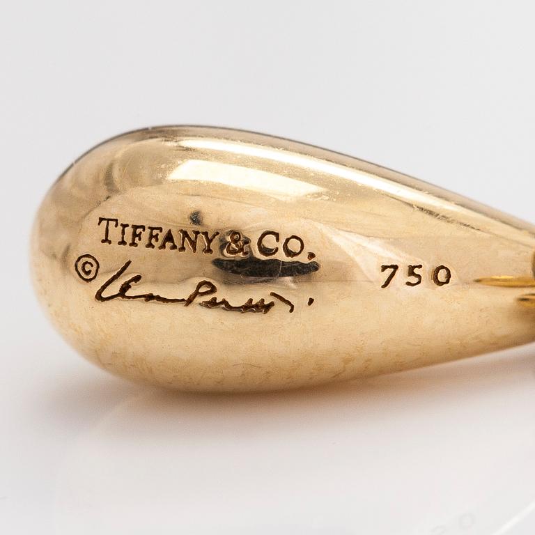 Tiffany & Co, Elsa Peretti, örhängen, "Teardrops", 18K guld.