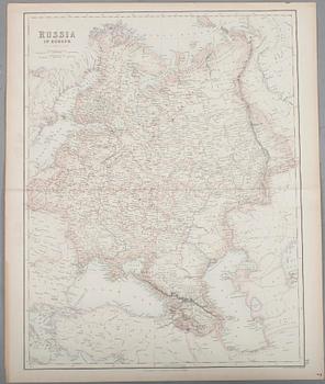 KARTOR, 4 st, Ryssland 1850-60.