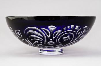 SKÅL, glas, "Baccus IV", Lars Hellsten, Orrefors Gallery, 1988.