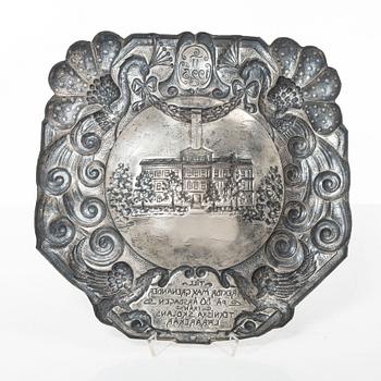 Astri Ekengren Ekman, a silver wall plaque, GA Hultgren, Eskilstuna, 1923.