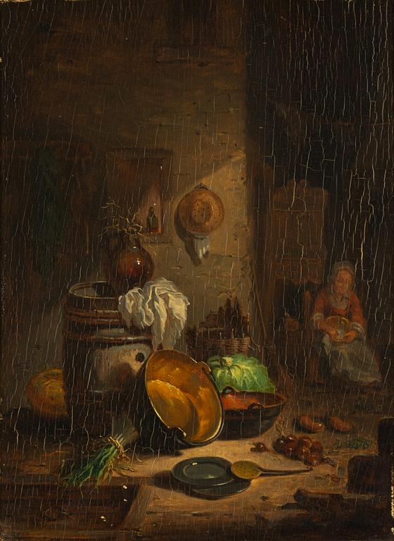 Unknown artist, 18th century, Kitchen interior.