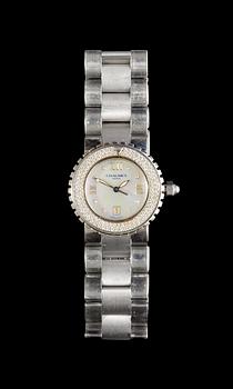 1128. ARMBANDSUR, Chaumet, 'Class One', stål med 109 briljantslipade diamanter, tot. ca 1.50 ct.