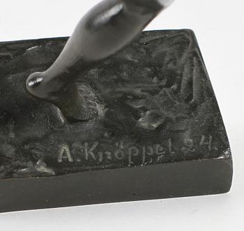 ARVID KNÖPPEL, brons, sign o dat -24.