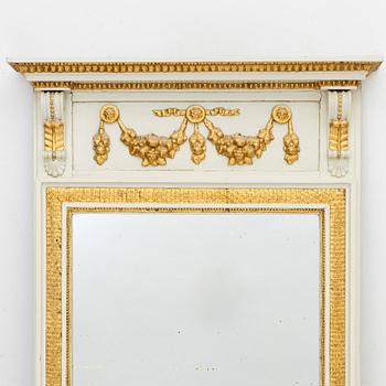 Mirror, late Gustavian, 18th century.