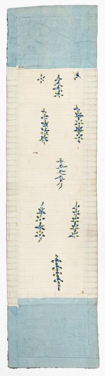 A Chinese silk embroidery, Qing dynasty.