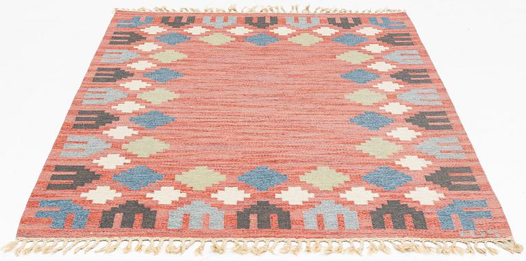 Anna-Greta Sjöqvist, matta, rölakan, ca 200 x 154 signerad AGS.