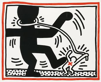 225. Keith Haring, "Untitled 2", from: "Free South Africa".