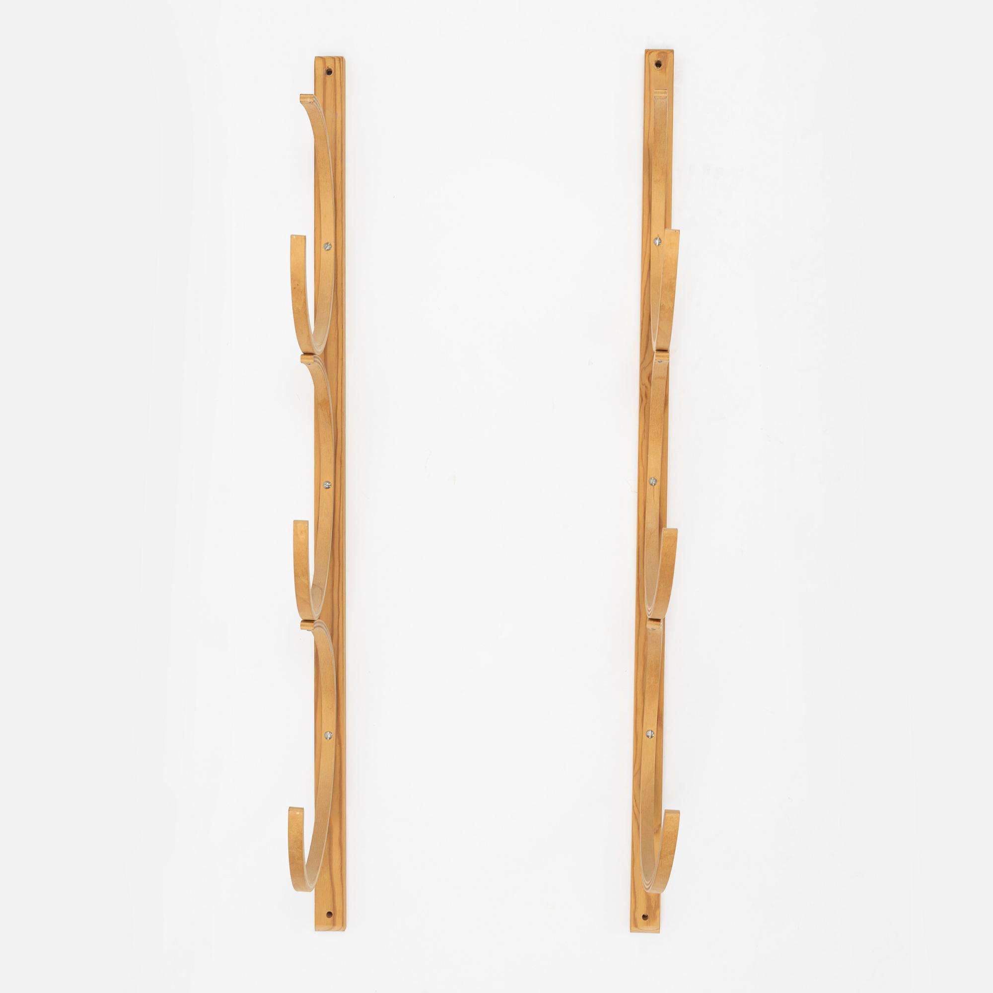 A pair of shelves for drawings, Swedish Modern, mid 20th Century.