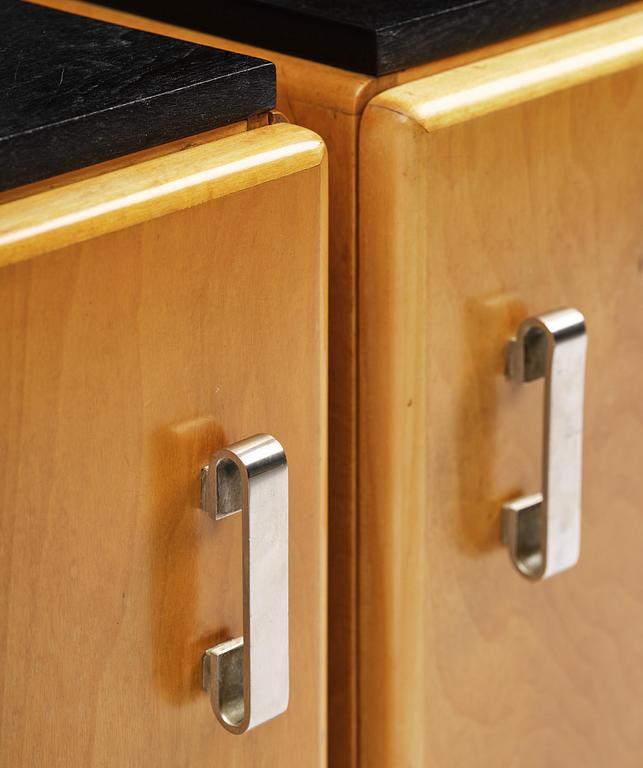 Axel Einar Hjorth, a pair of "Svea" bedside tables, Nordiska Kompaniet, 1934.