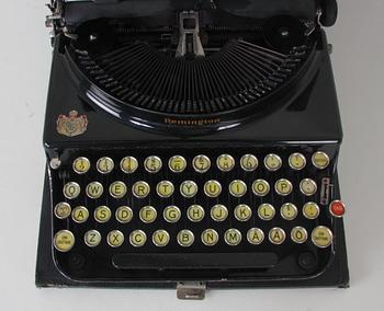 RESESKRIVMASKIN, Remington, 1900-talets början.