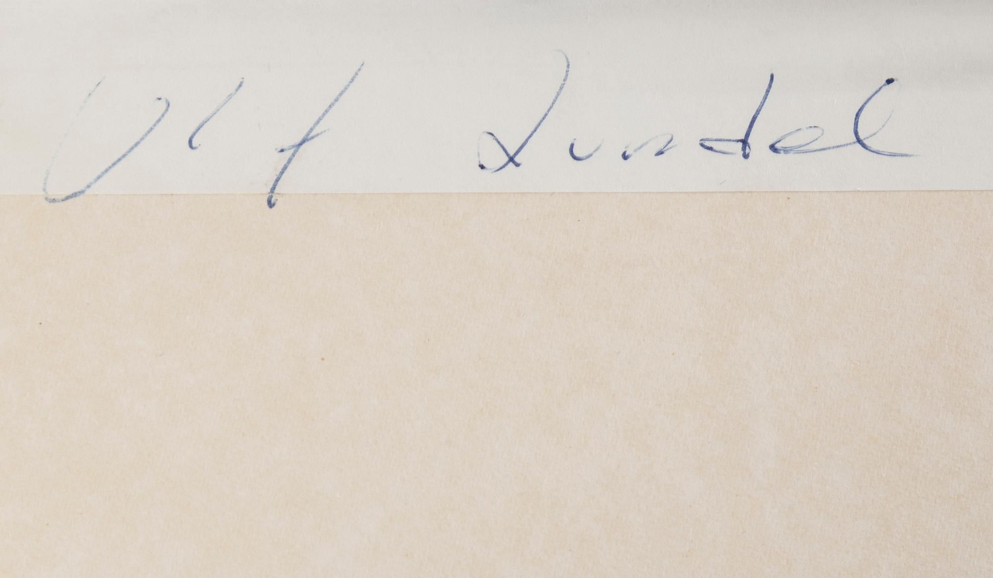 ULF LUNDELL,  litograph, signed.