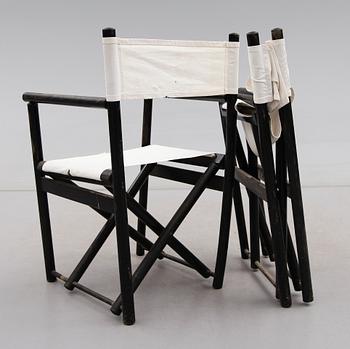 REGISSÖRSSTOLAR, 1 par, 1900-talets mitt.