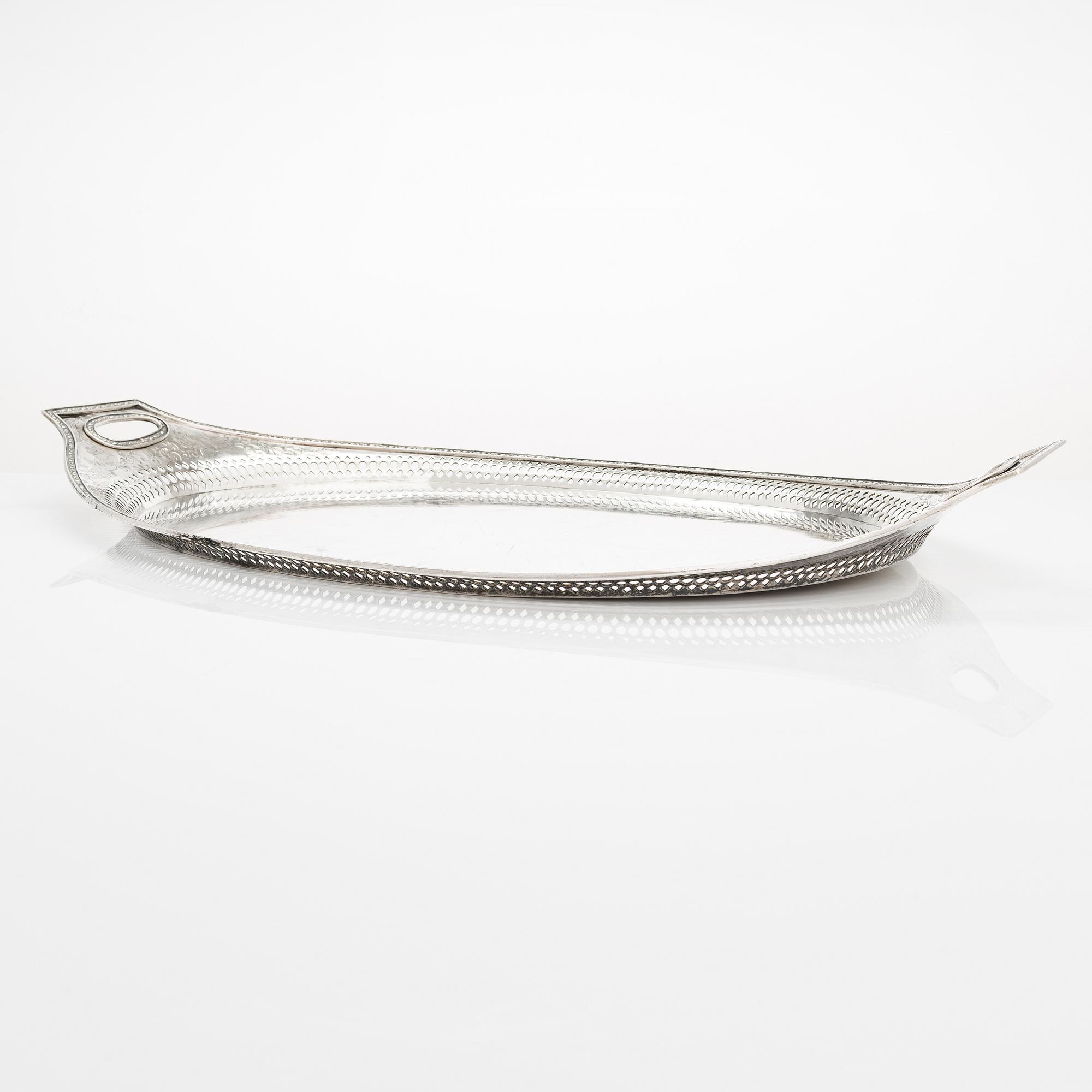Henrik Petman, Bricka, silver, S:t Petersburg, Ryssland 1811.