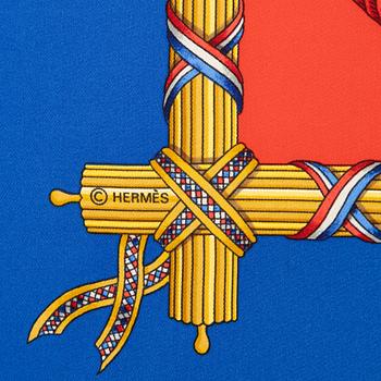 Hermès, scarf, "1789 Liberté Égalité Fraternité".