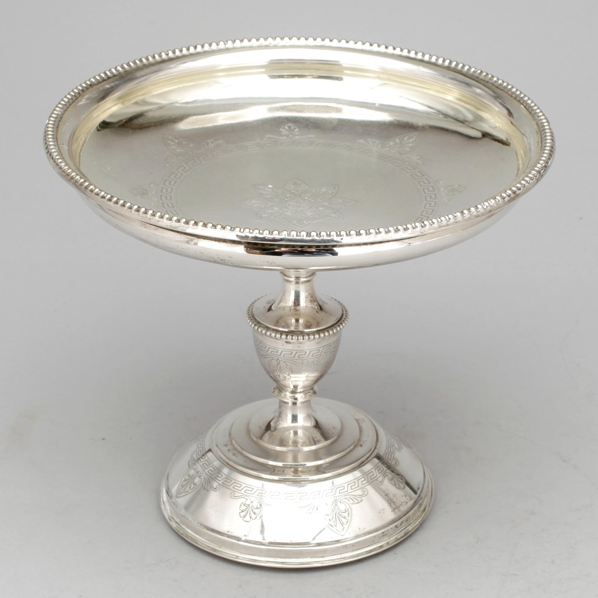 UPPSATSSKÅL, silver, Gustaf Möllenborg, Stockholm, 1881.