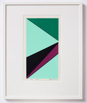 Olle Baertling, silkscreen in colours, 1966-68, signed 3/300.