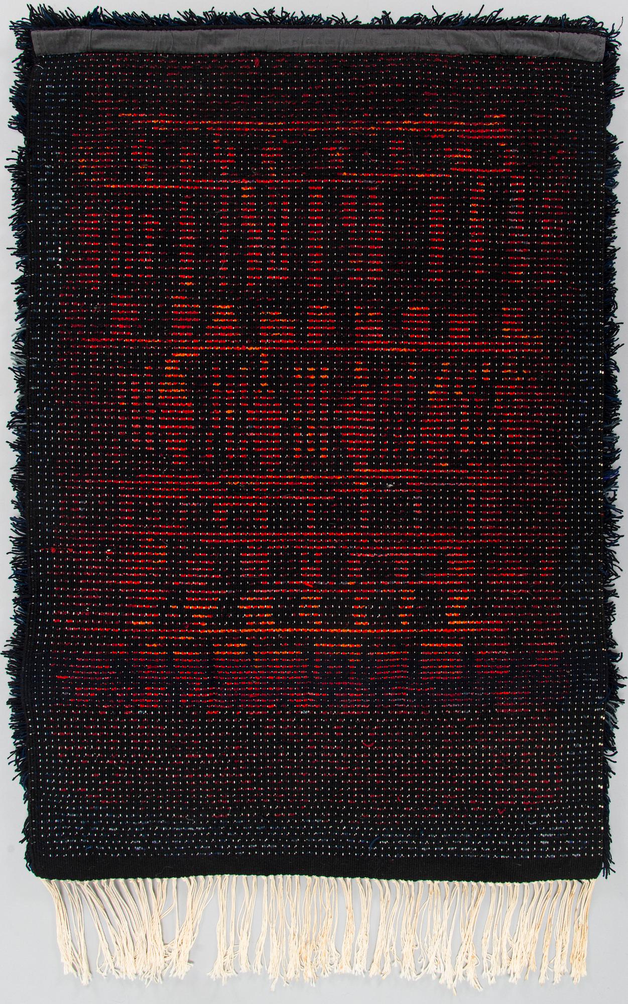 Leena-Kaisa Halme, , a Finnish long pile rug. Model for Neovius. Circa 110 x 80 cm.