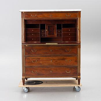 Writing desk, made in Stockholm, circa 1800, Late Gustavian.