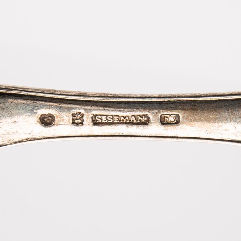 Spoons, 4 pcs, including Carl Fredrik Seseman and Peter Pihl, 18th/19th century.